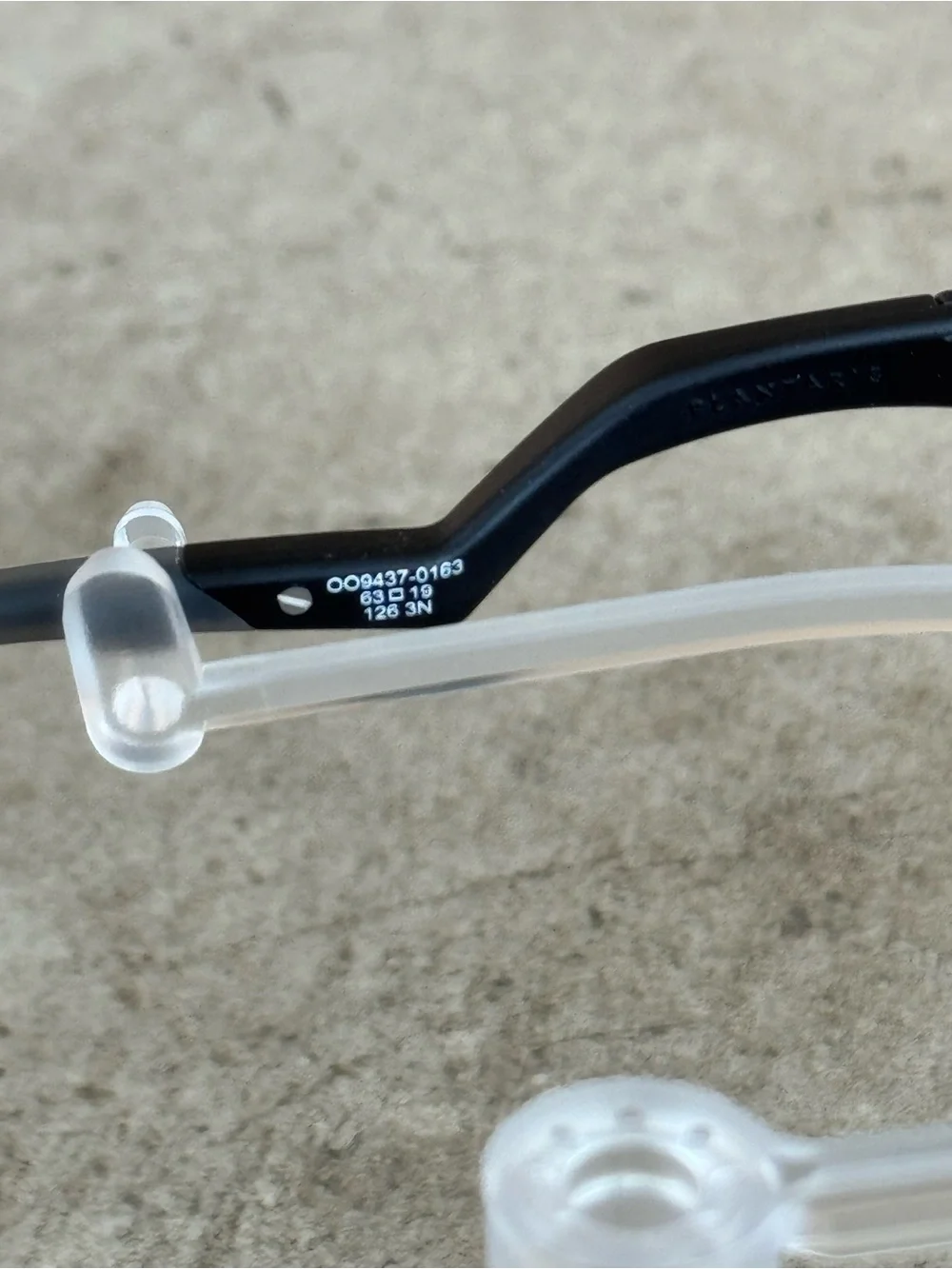 Oakley Black Sunglasses with Removable Nose Guard